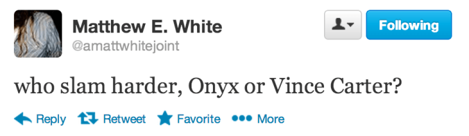 Matthew E. White tweet